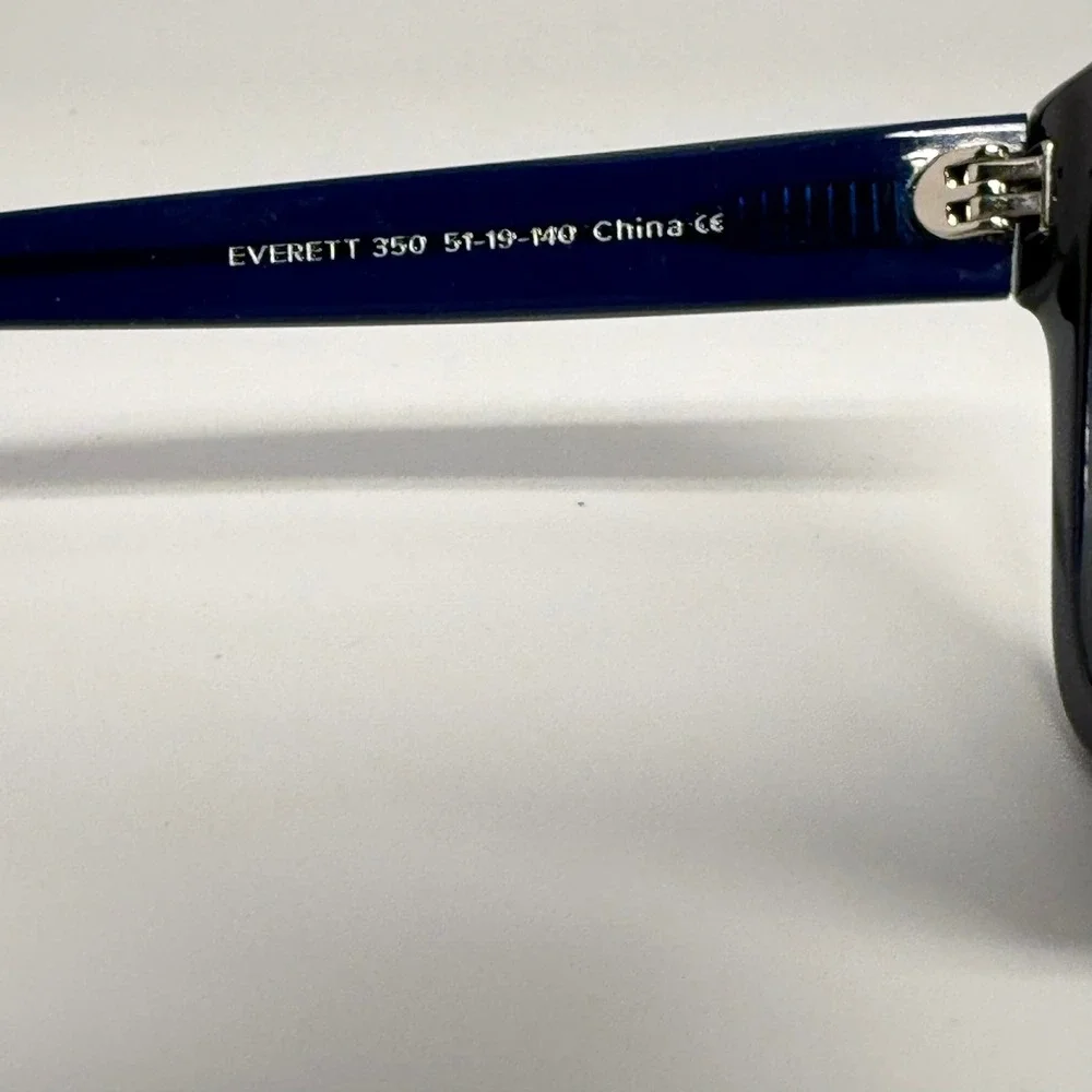 Warby Parker Everett 350 Sunglasses Navy Blue Square Frame 51-19-140 Mens Womens